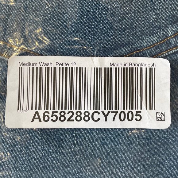 Denim & Co. Petite Indigo Easy Stretch Wide Leg Ankle Jean - NWT - Picture 3 of 4